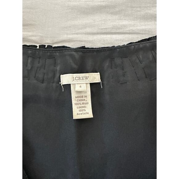 J. Crew Cap Sleeve 100% Wool Dress sz 4 - Picture 3 of 4